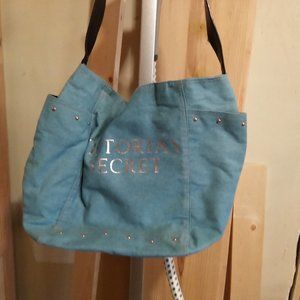 VICTORIA SECRET DENIM TOTE BAG